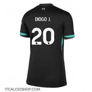 Liverpool Diogo Jota #20 Seconda Maglia Femmina 2024-25 Manica Corta